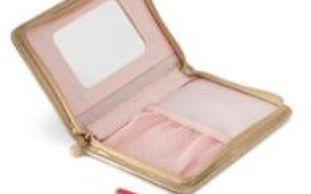 Mary Kay Giveaway:  Gold Beauty Case with Lip Gloss